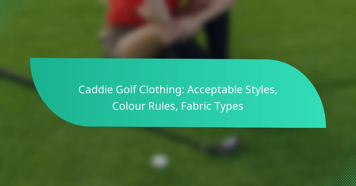 Caddie Golf Clothing: Acceptable Styles, Colour Rules, Fabric Types