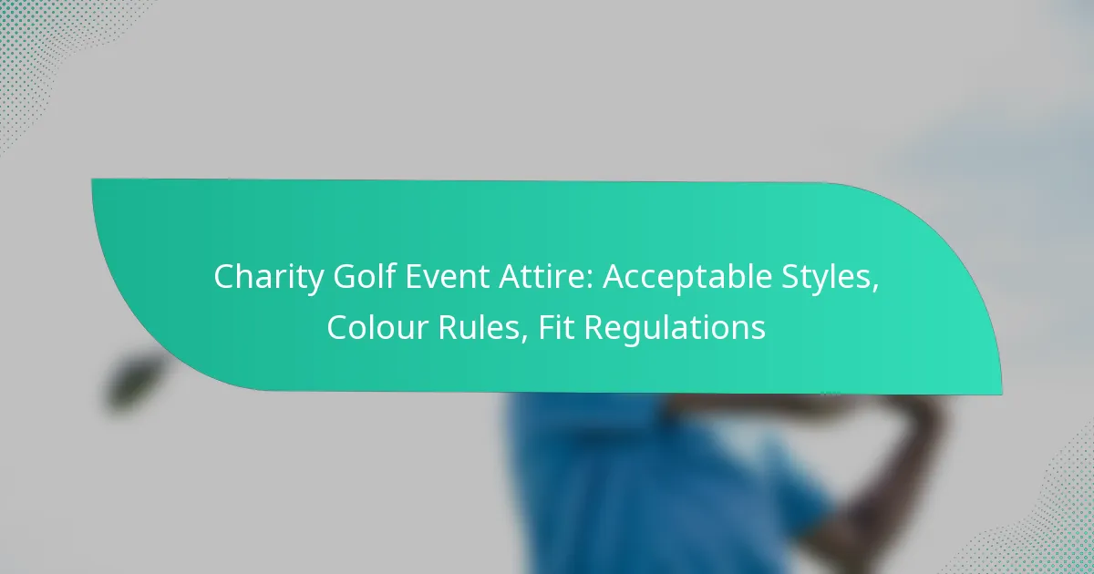Charity Golf Event Attire: Acceptable Styles, Colour Rules, Fit Regulations